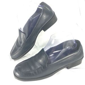 Easy Spirit Shoes Womens 8.5 Murray Loafers Slip-On Heels Comfort Blue Leather